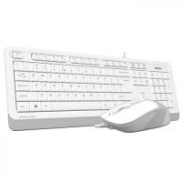 A4 Tech F1010 BEYAZ USB Klavye Mouse Set - 1